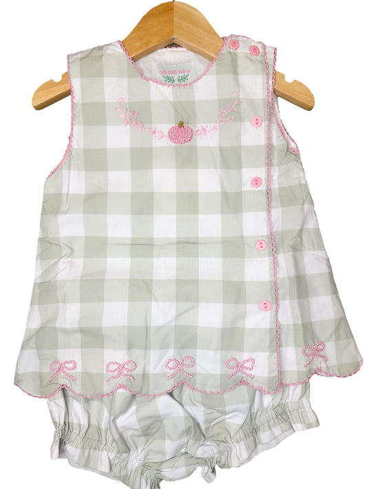 Fall Check Bloomer Set