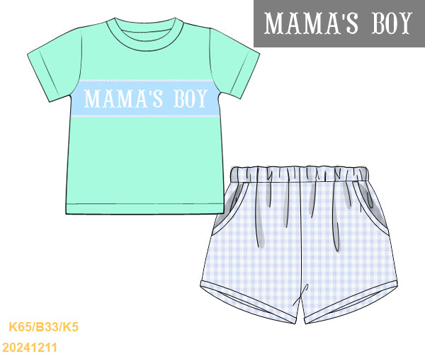 Spring Collection: MaMa's Boy Short Set