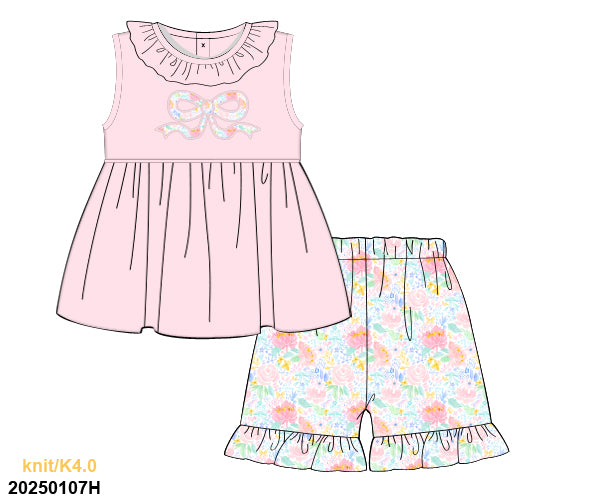 Summer Blossoms Shorts Set