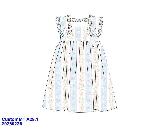 Seascape Floral Dress