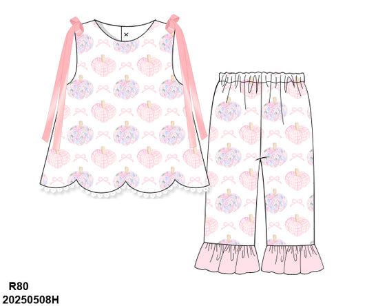 Pinky Promise Pumpkin Pants Set