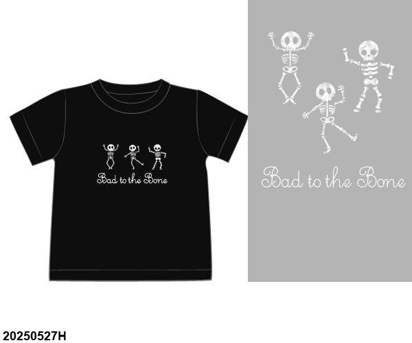 PRE SALE SHIPS SEPTEMBER: Bad to the Bone Skeleton Shirt