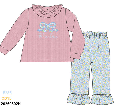WINTER PO 1 SHIPS DECEMBER: Sweetly Tied Pants set