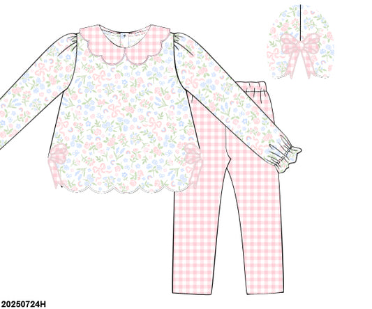 WINTER PO 1 SHIPS DECEMBER: Blooming Bows Legging Set