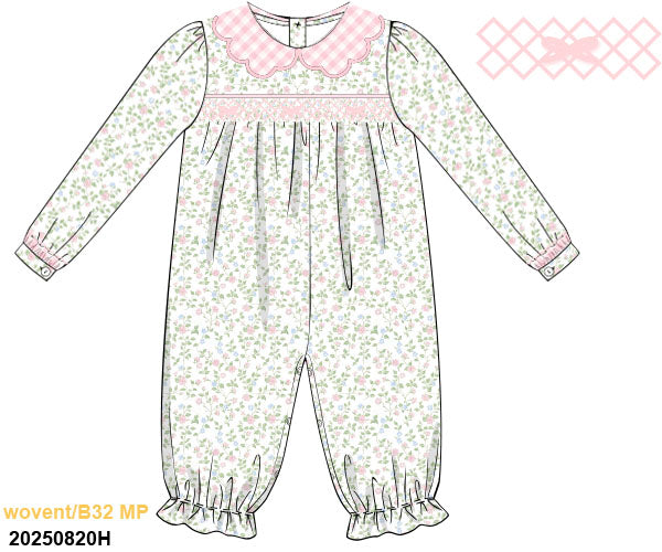 VALENTINE PO SHIPS JANUARY: Shiloh Floral Romper