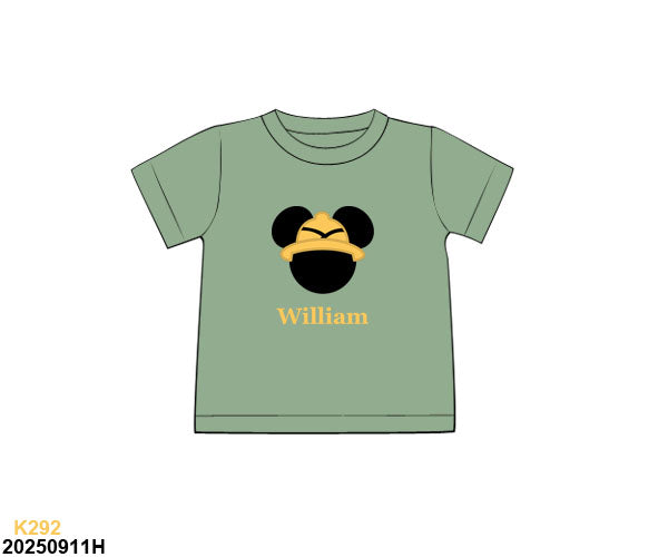PO SHIPS DECEMBER: Safari Mouse Shirt Boy(no name option)