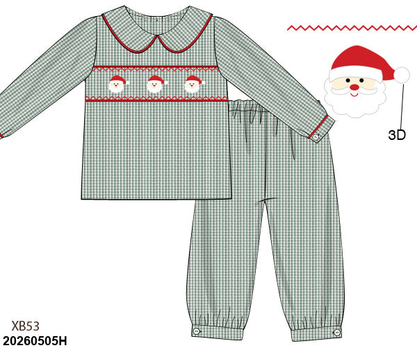 PRE SALE SHIPS OCTOBER: Santa Baby Pants Set Boy