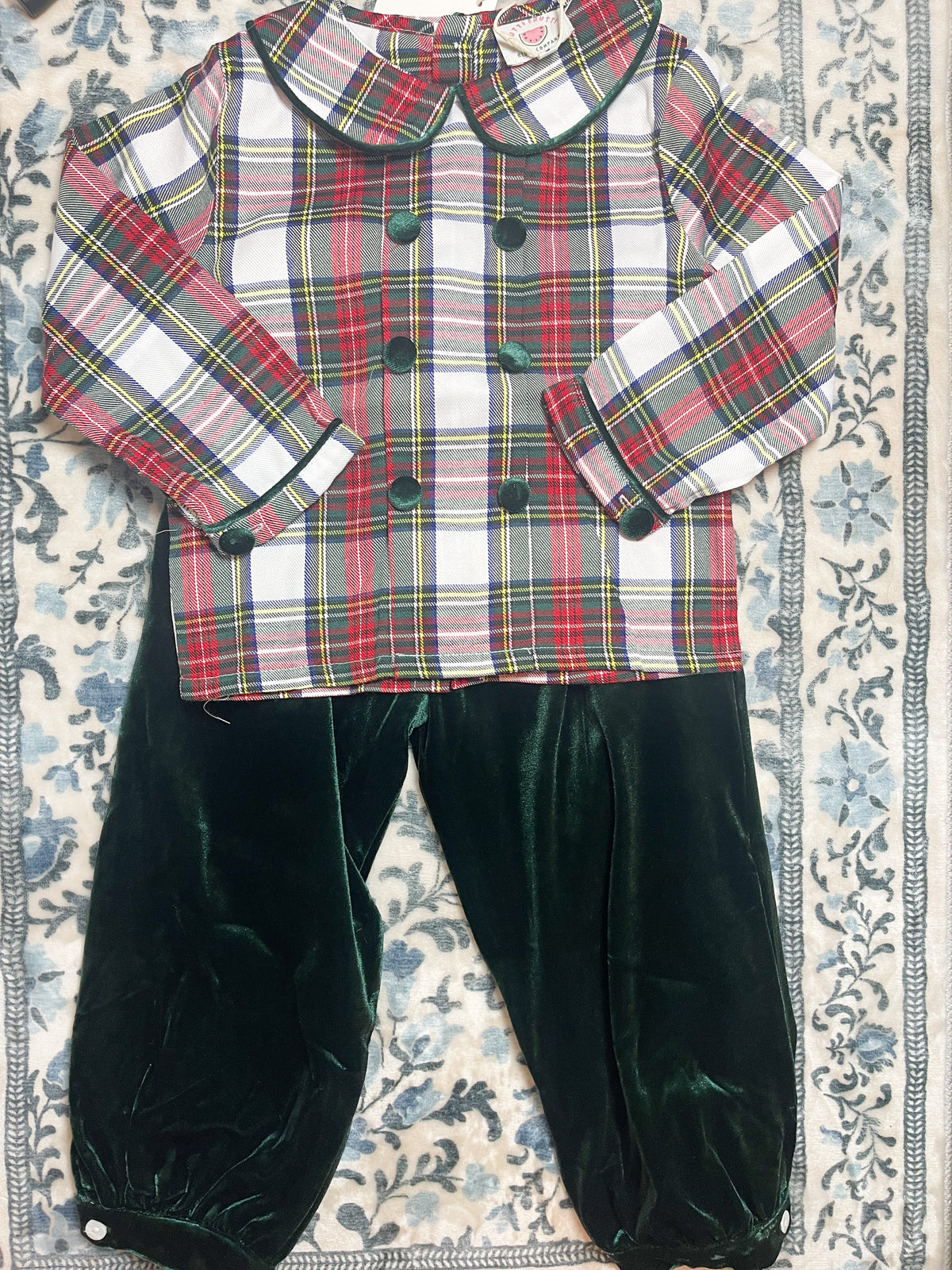 PRE SALE SHIPS NOVEMBER: Christmas Plaid Boys Set