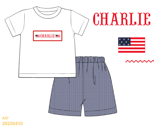 PRE SALE SHIPS JUNE: Customizable Flag Boy Shorts