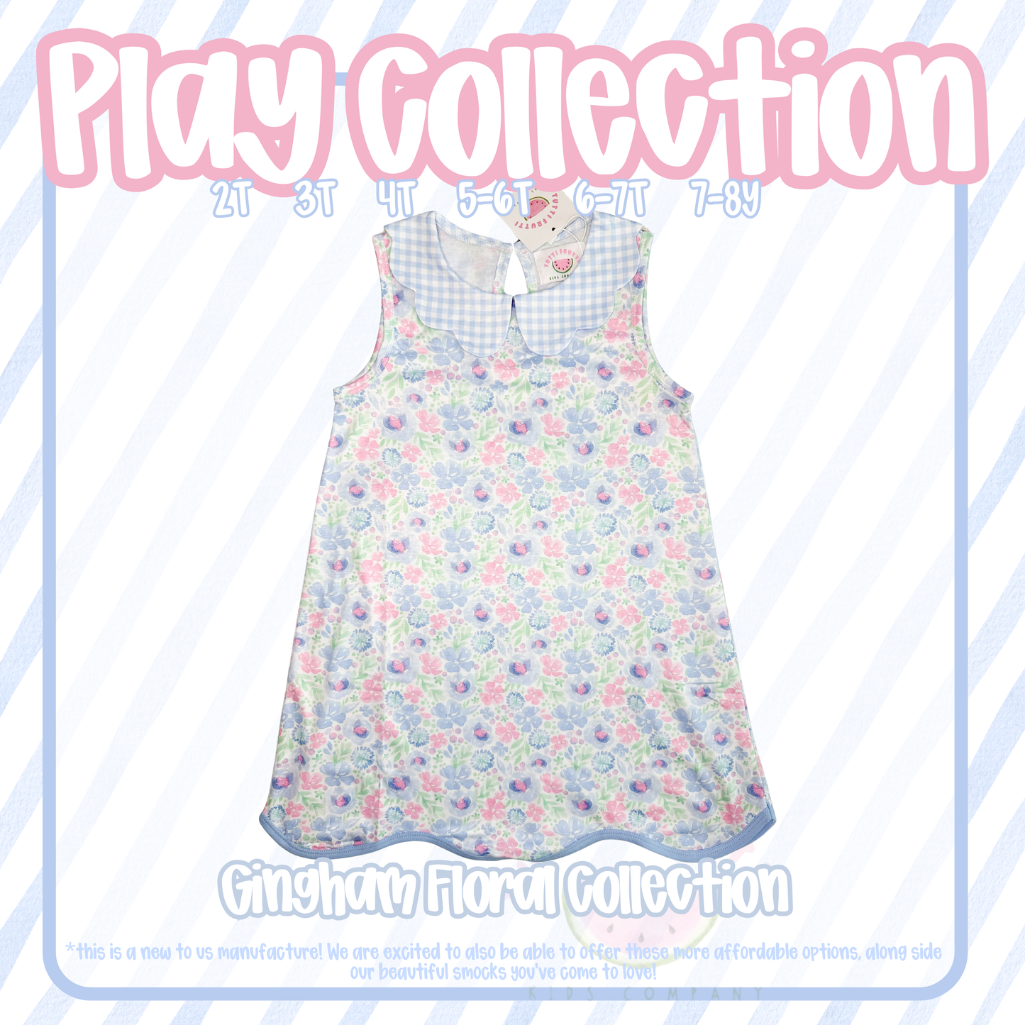 PLAY COLLECTION: Gingham Floral Dress