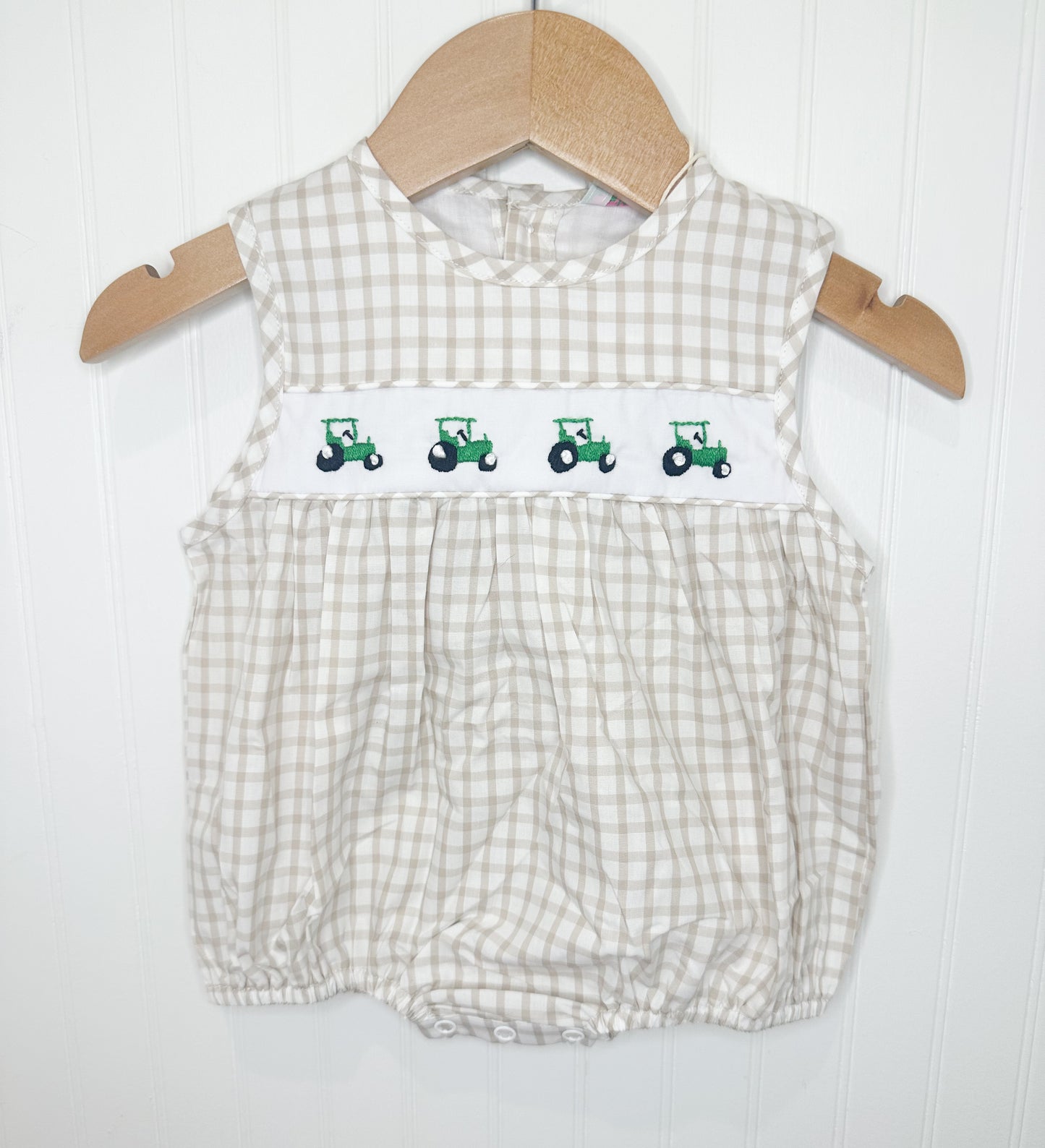 Embroidered Tractor Bubble