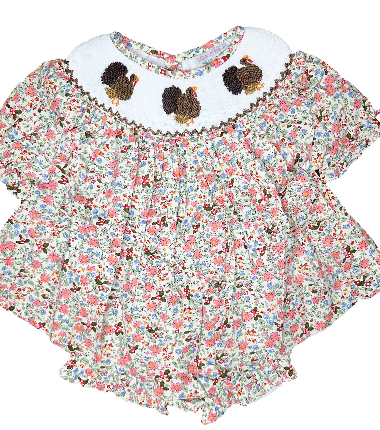 Abbie Floral Turkey Bloomer Set