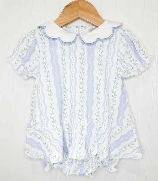 Fall Collection: Blue Trellis Knit Skirted Bubble