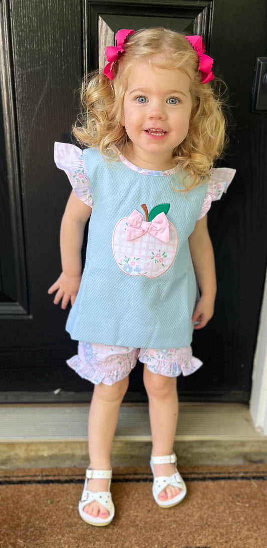 BTS Collection: Grandmillenial Apple Shorts Set