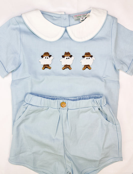 COWBOY GHOST SHORTS SET