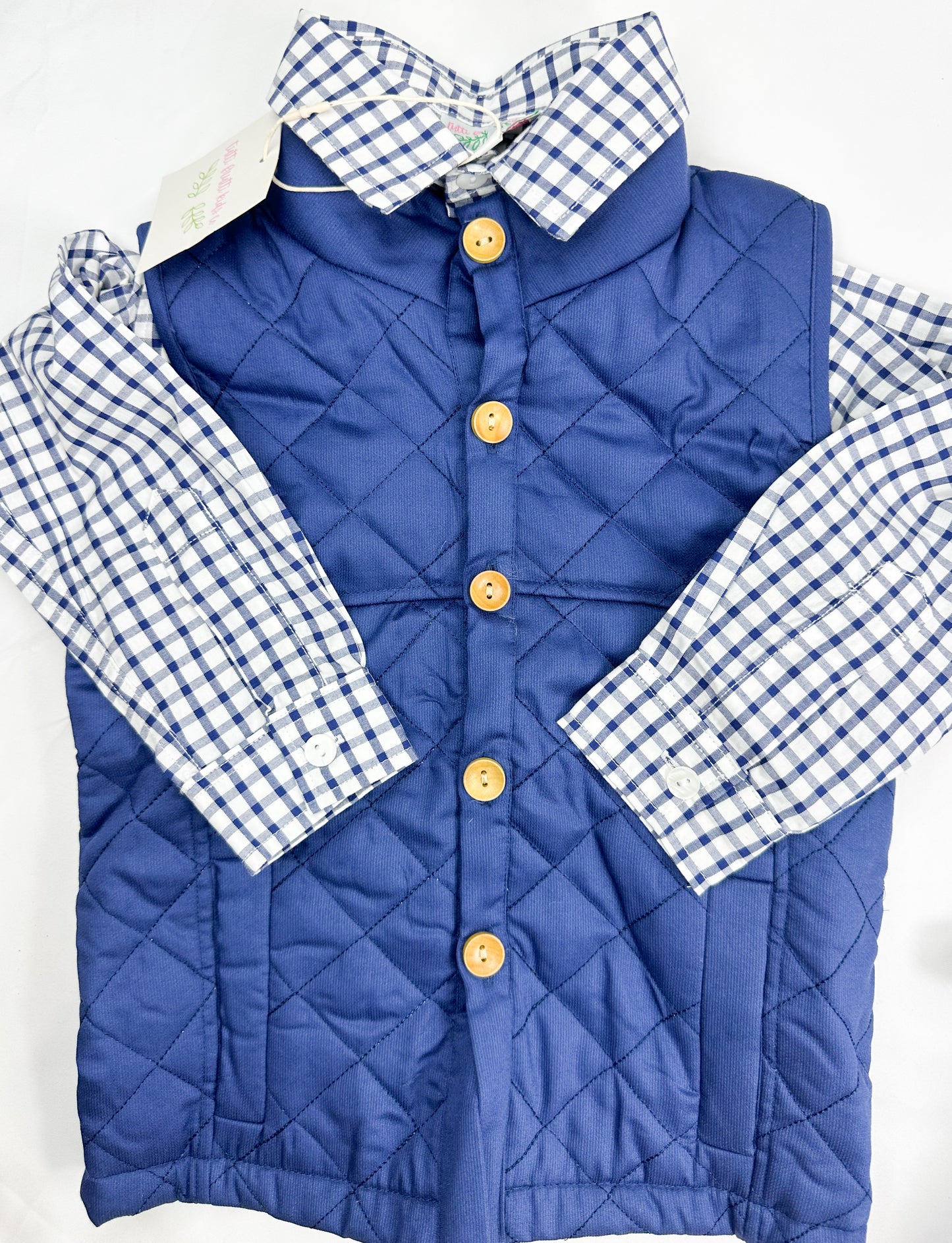 Winter Collection: Windowpane Vest Set