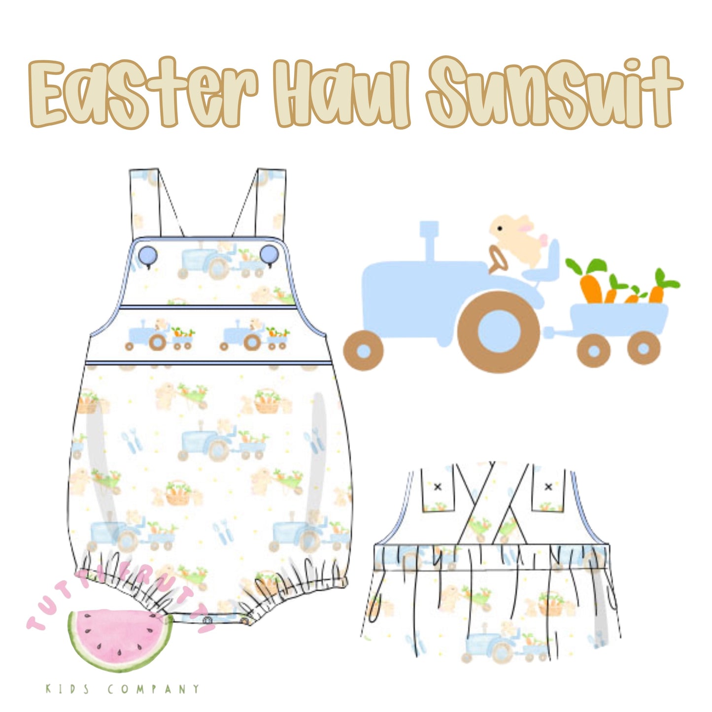 SPRING PO SHIPS MARCH(1-31): Easter Haul Sunsuit