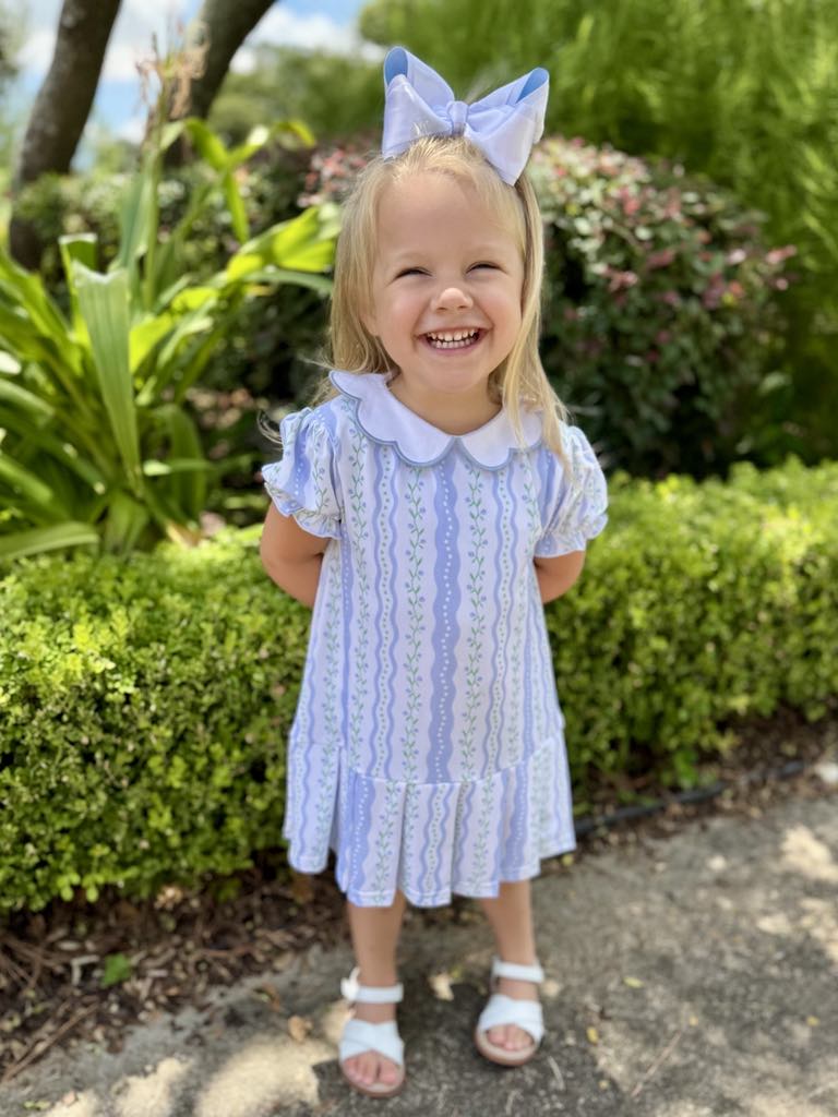 Fall Collection: Blue Trellis Knit Dress