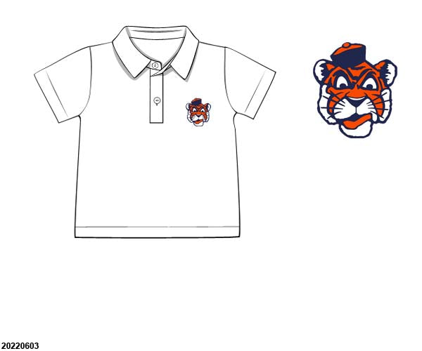 Tiger Fan white Polo
