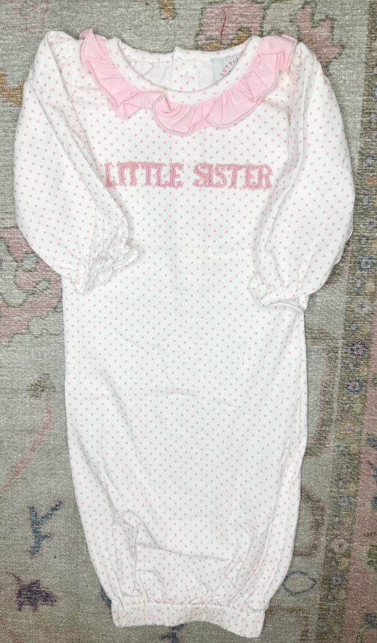 Little Sister Bitty Dot Layette