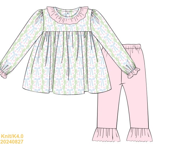 Winter Collection: Charlotte Bow Pants Set