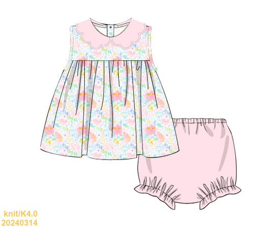 Summer Collection: Poppy Floral Bloomer Set