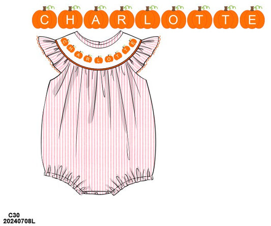 PRE SALE SHIPS SEPTEMBER: My little pumpkin buble