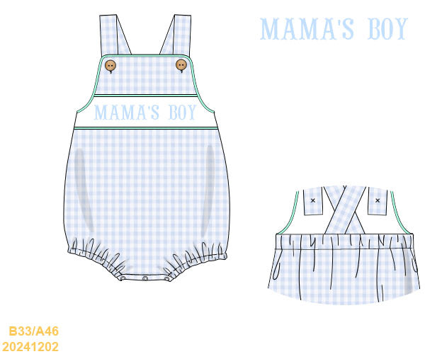 SPRING PO SHIPS MARCH(1-31): MAMA'S BOY BUBBLE CUSTOMIZABLE