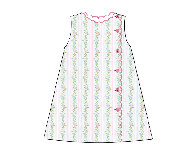 PRE SALE SHIPS MAY: Pink Trellis Dress