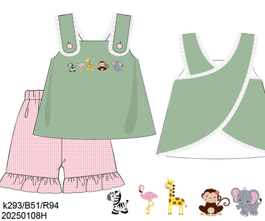 Zoo Friends Shorts Set