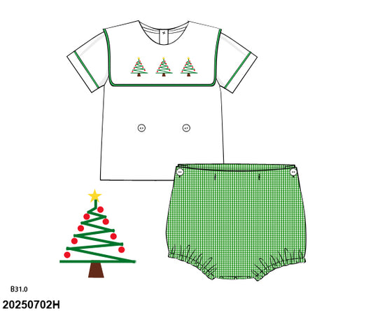 PRE SALE: Festive Fir Boy Diapet Set