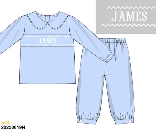 WINTER PO 1 SHIPS DECEMBER: JAMES Blue Pants Set