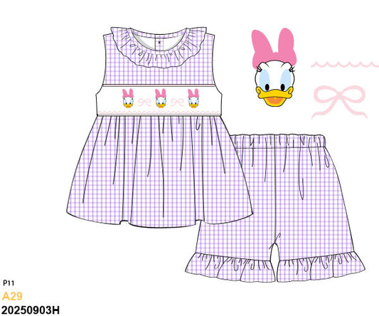 PO SHIPS DECEMBER: Bows of Daisy Shorts Set