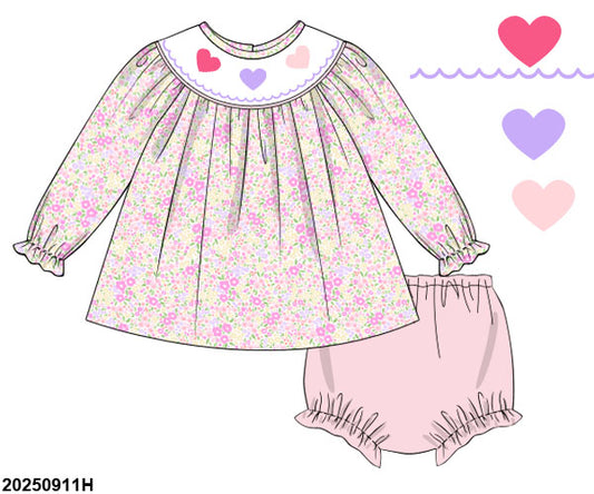 VALENTINE PO SHIPS JANUARY: With Love Bloomer Set + Dress