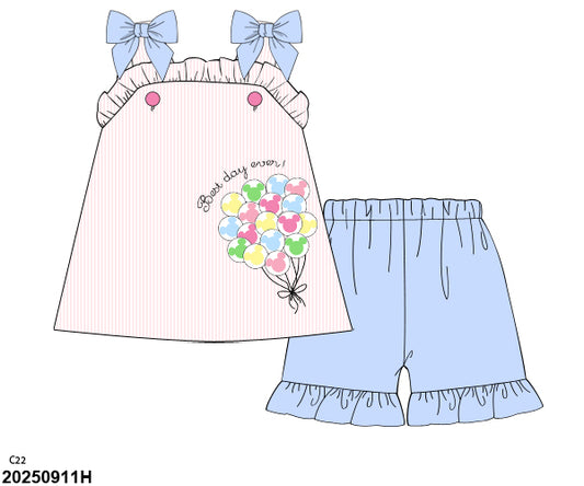 PO SHIPS DECEMBER: Best Day Ever Shorts Set