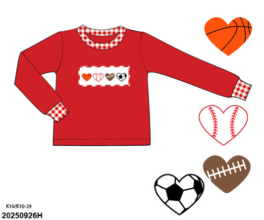 VALENTINE PO SHIPS JANUARY: Love of Sports Shirt