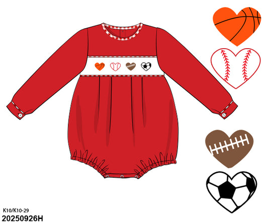 VALENTINE PO SHIPS JANUARY: Love of Sports Bubble Boy