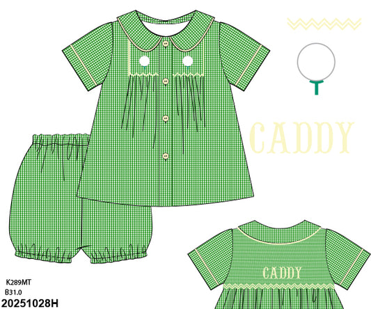 SPRING PO SHIPS MARCH(1-31): Caddy Shack Bubble Shorts Set