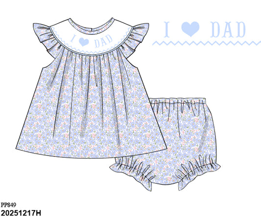 PRE SALE SHIPS APRIL(1-30): I Love Dad Diaper Set