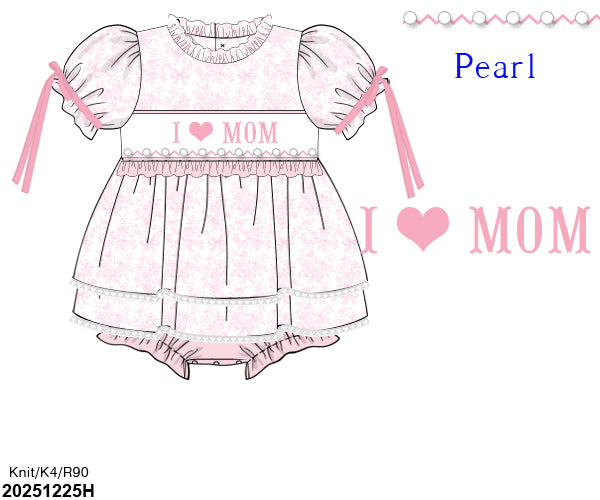 PRE SALE SHIPS APRIL(1-30): Mom Floral Skirted Bubble