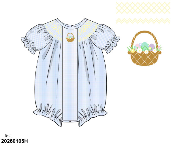 PRE SALE SHIPS MARCH: Easter Egg Hunt Smocked Bubble