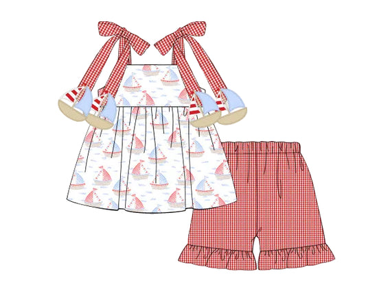 PRE SALE SHIPS JUNE: Sailboat Shorts Set