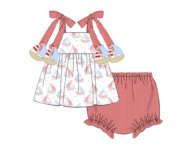 PRE SALE SHIPS JUNE: Sailboat bloomer set
