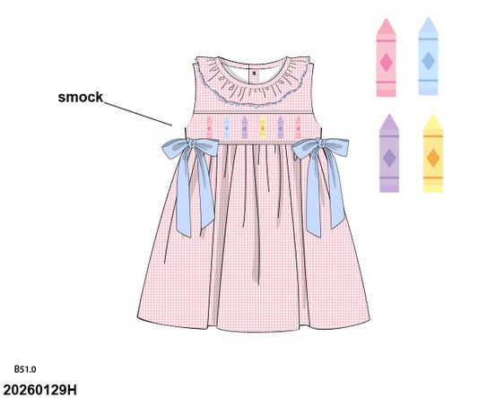 Crayon Smocked Dress