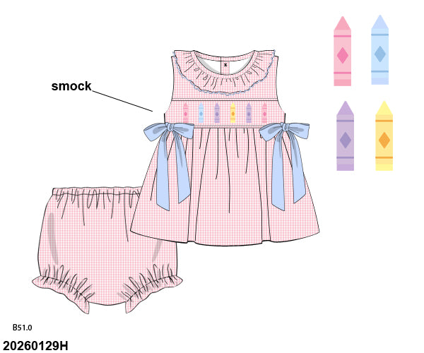 PRE SALE SHIPS JULY: Crayon Bloomer Set