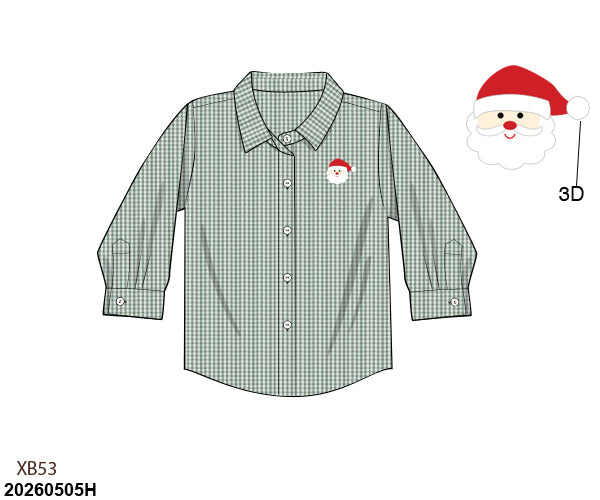 PRE SALE SHIPS OCTOBER: Santa Baby Button Down