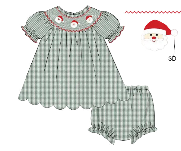 PRE SALE SHIPS OCTOBER: Santa Baby Bloomer Set