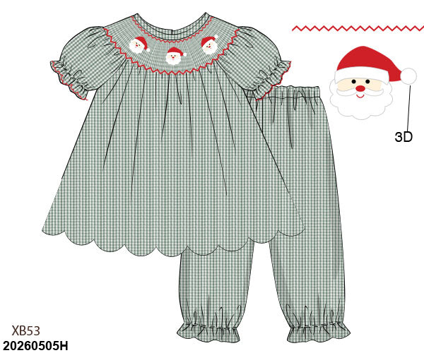 PRE SALE SHIPS OCTOBER: Santa Baby Girls Set