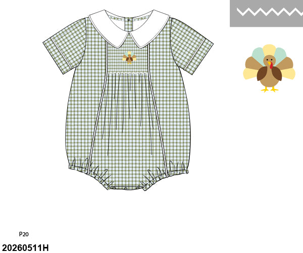 PRE SALE SHIPS SEPTEMBER: Boys Turkey Bubble