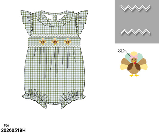 PRE SALE SHIPS SEPTEMBER: Girl Turkey Bubble